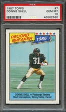 FB - 1987 - TOPPS - #7 - DONNIE SHELL - PSA 10 (GEM MINT)