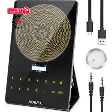 HealPul Rechargeable Schumann Resonance Generator, 0.01Hz-100KHz Black