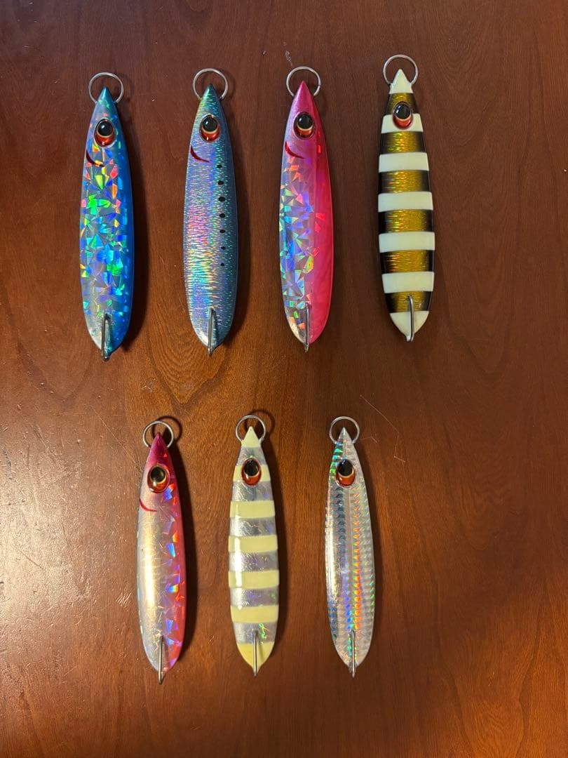 Evergreen Caprice Metal Jig Set of 7, 130g/100g, Fishing Lures, Used - Image 1