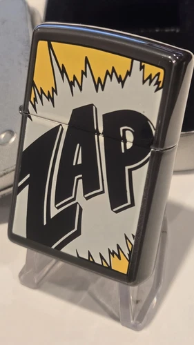 1996 BATMAN "ZAP" Vintage Zippo Lighter Barrett Smythe DC Comic Book Collection
