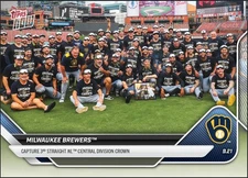 Milwaukee Brewers DIVISION CHAMPS! - 2025 MLB Topps NOW® - Card 746  *PRE-SALE*