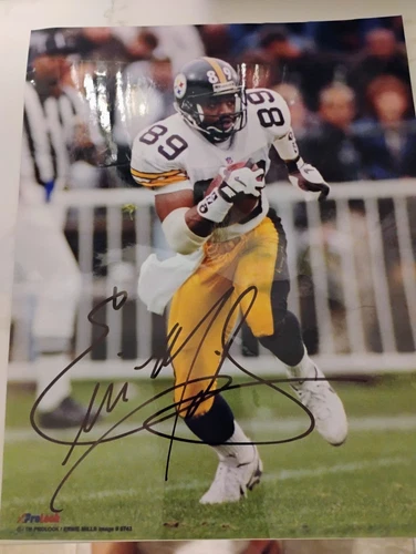 Vintage Prolook Autographed Pittsburgh Steelers Football Player Number 89...