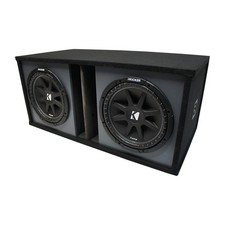 Universal Car Stereo Paintable Ported Dual 10" Kicker Comp C10 Sub Box 2 Ohm