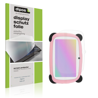2x Schutzfolie matt für Digma Kids A7 Displayschutzfolie Folie Display Schutz