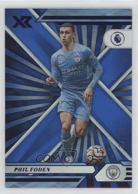 2021-22 Panini Chronicles Base Premier League Xr Blue 27/99 Phil Foden #122 0kr0