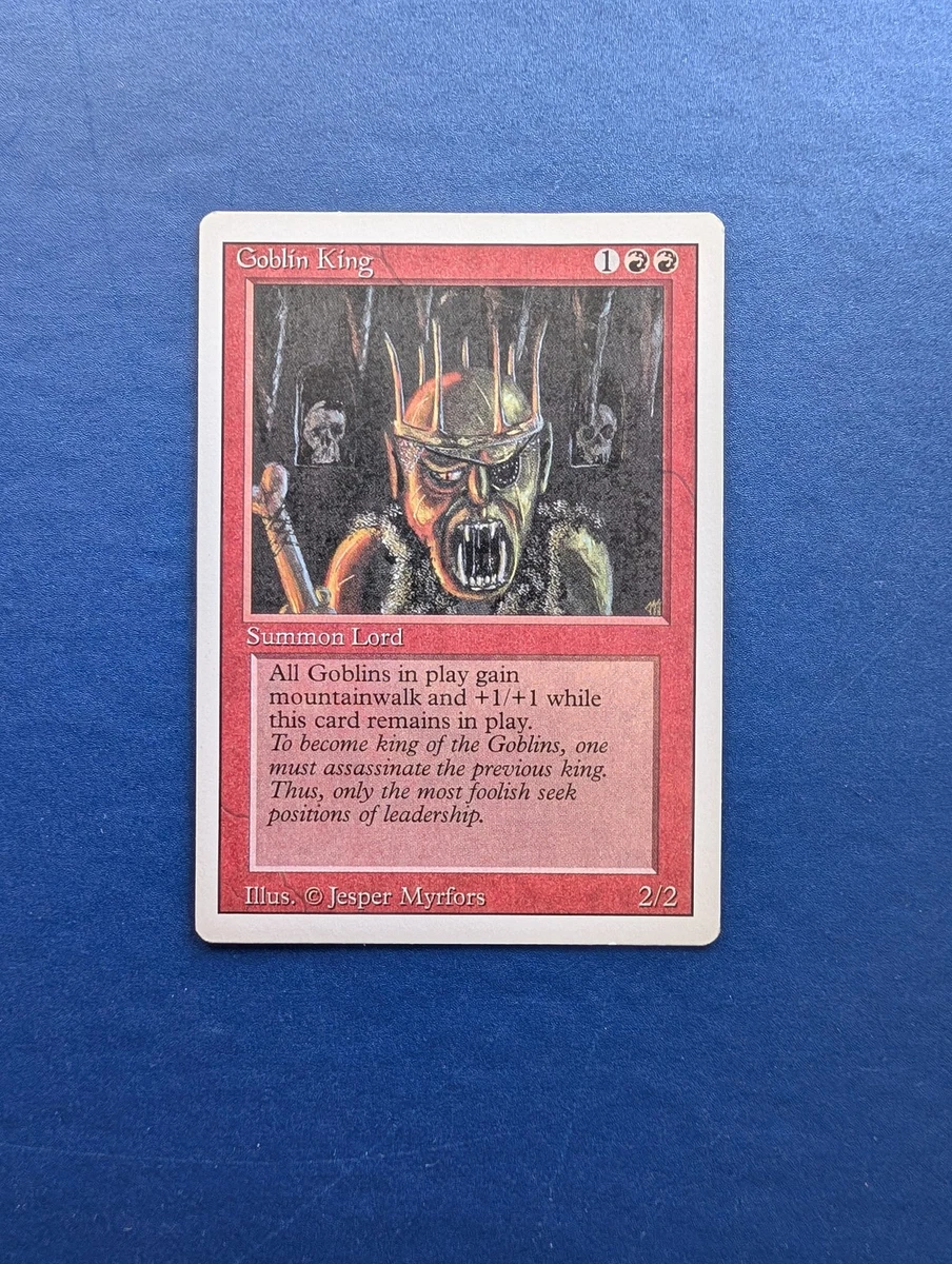 Goblin King Magic: The Gathering Individual Trading Card Games for
