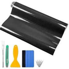 Carbonfolie Auto Motorrad Fahrrad Vinyl Kohlenstofffaser schwarz 300x30cm