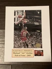 Michael Jordan Autographed Signed 5x7 photo In A 8x10 Matt “Chicago” HOF, COA