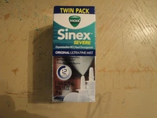 Vicks Sinex SEVERE Nasal Spray Original Ultra Fine Mist 2-Pack 0.5 FL #Q68