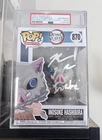 Funko Pop Demon Slayer Inosuke Hashibira Signed Bryce Papenbrook PSA Encapsulatd