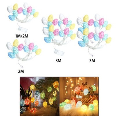 LED Lichterketten Laternen Ostern Cracked Egg Lampe für Neujahrsgarten