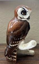 Vtg HUTSCHENREUTHER HR Germany 3? Porcelain Owl Figurine Collectible 1814