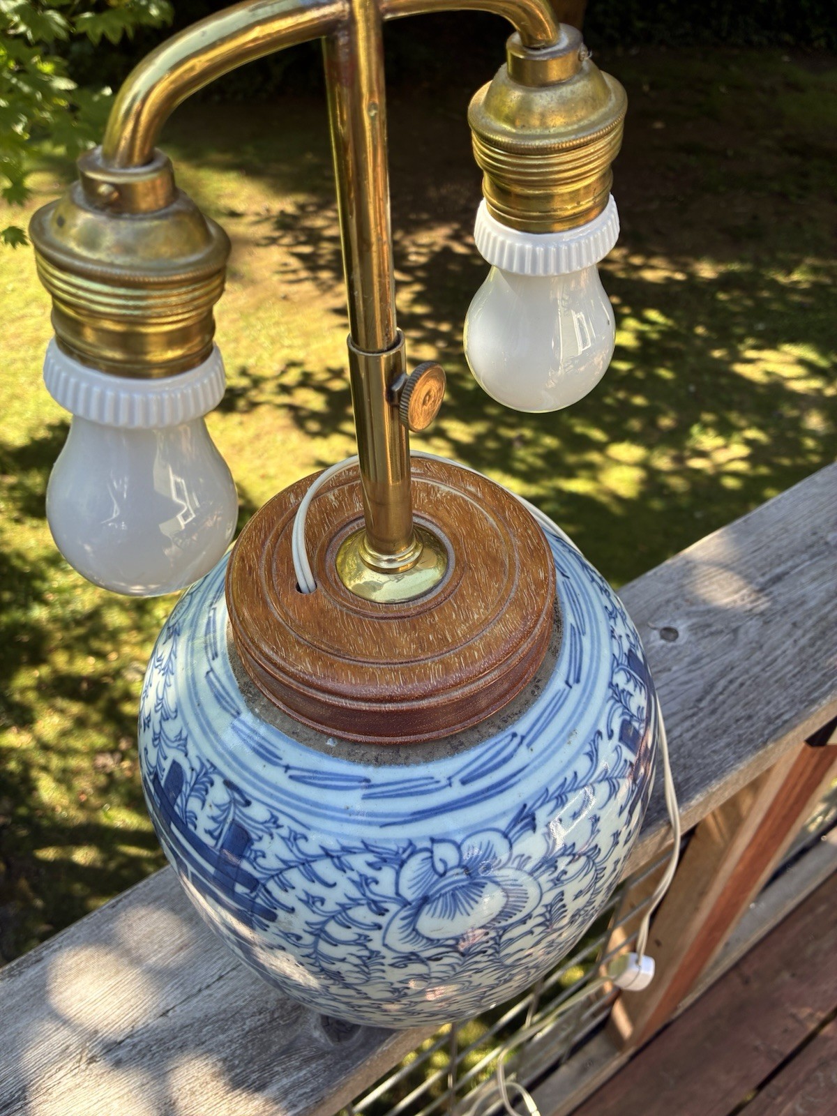 Vintage/ Antique  Chinese Ginger Jar “Double Happiness” Lamp Conversion