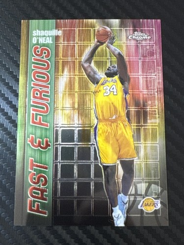 2001-02 Topps Chrome Fast & Furious Shaquille O'Neal #FF08 Shaq insert