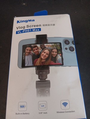 King Ma 1080P iPhone Mini Monitors Sync Rear Camera Selfie Screen Open Box M10