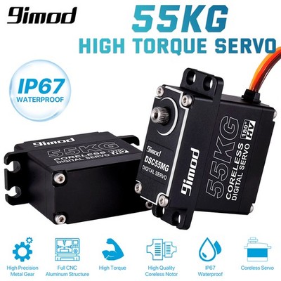 55KG Metal Gear Waterproof Digital Servo High Torque & Speed for 1/8 1/10 RC Car