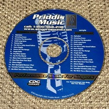 Priddis Music Sing Pro Sound CDG Karaoke 34 Tracks Performance Music