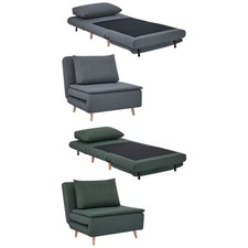 HOMCOM 3-in-1 Schlafsessel mit Bett-Funktion, verstellbare Rückenlehne