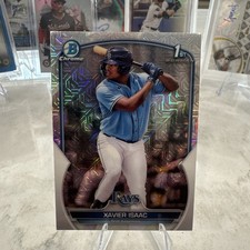 2023 1st Bowman Chrome Xavier Isaac 🔥 Mojo Refractor Rays Non Auto BCP-145 RC📈
