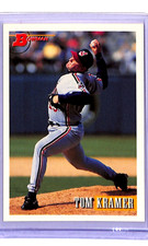 1993 Bowman #37 Tom Kramer RC Rookie Cleveland Baseball Card. rookie card picture