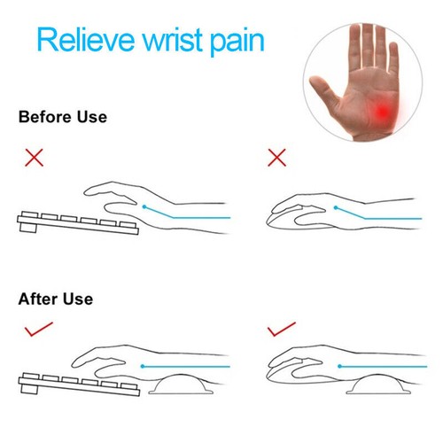 Non-Slip Keyboard Wrist Rest Pad Mouse Gel Mat Support Cushion Memory Foam UK - Picture 8 of 12