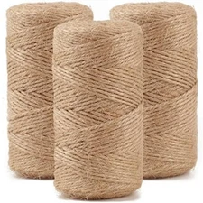 984 FT Natural Jute Twine, Twine String, 3ply Thin Ribbon Hemp Twine, Twine for