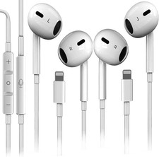 2 Pack for iPhone Headphones Wired Earbuds Earphones 2Pack