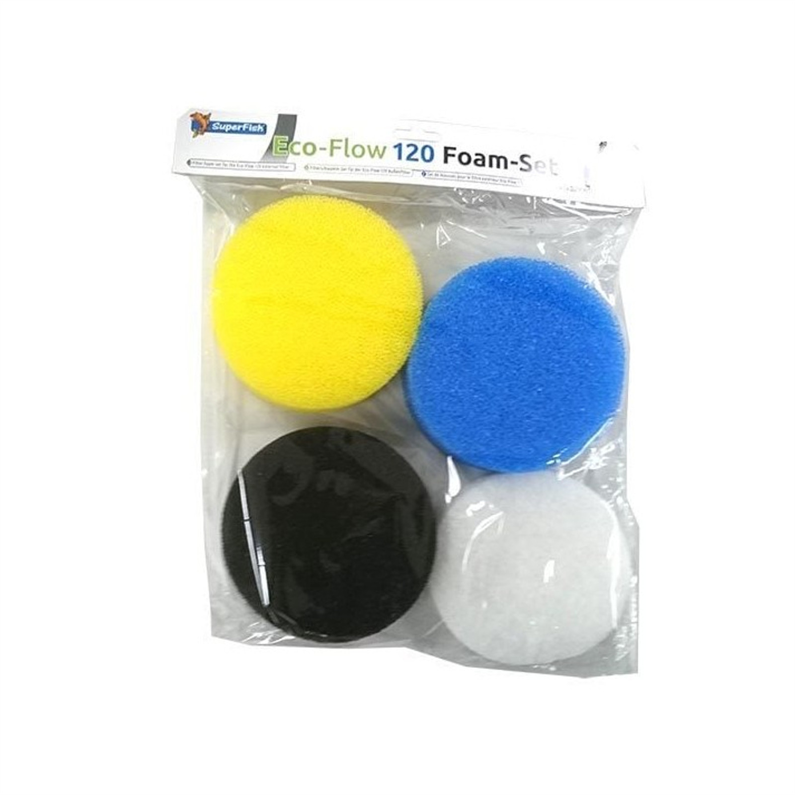 SUPERFISH REPLACEMENT FOAM SET ECO FLOW 120 SPARE MEDIA WADDING