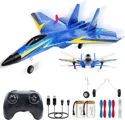 USA RC Remote Control Plane 2.4G 2CH EPP Foam Glider RTF 2 Batteries LED Lights