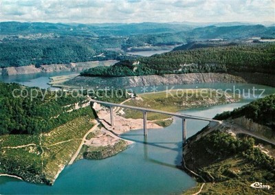 Pont de la Pyle Les Gorges de l'Ain vue aerienne