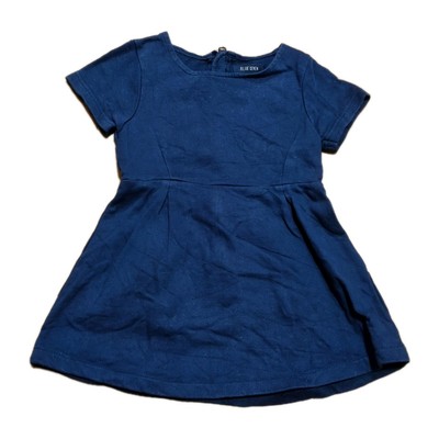 angerautes Shirtkleid Gr. 98 Blue seven dunkelblau gut