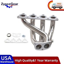 Fit Honda 1988-2000 Civic D15 D16 D-series 4-2-1 Stainless Headers 2 Piece Set