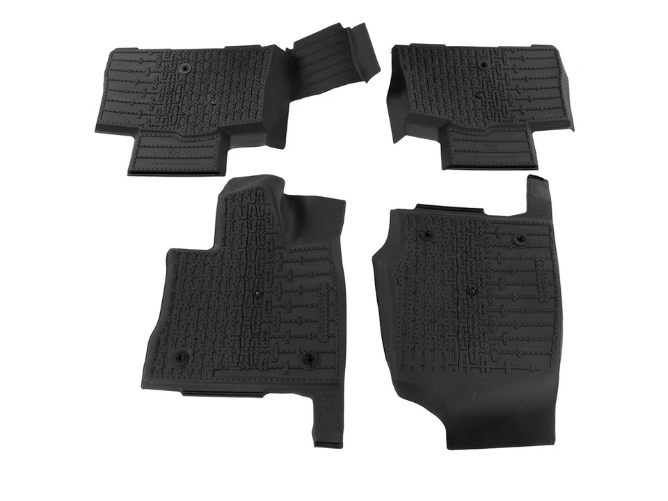 Aviator® 2020-2025 Black Rubber All Weather Floor Liner Tray Protection Mats 4pc Foto 2 de 4