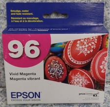 EPSON GENUINE Ink Cartridge 96 Vivid Magenta T096 01.2016 NEW