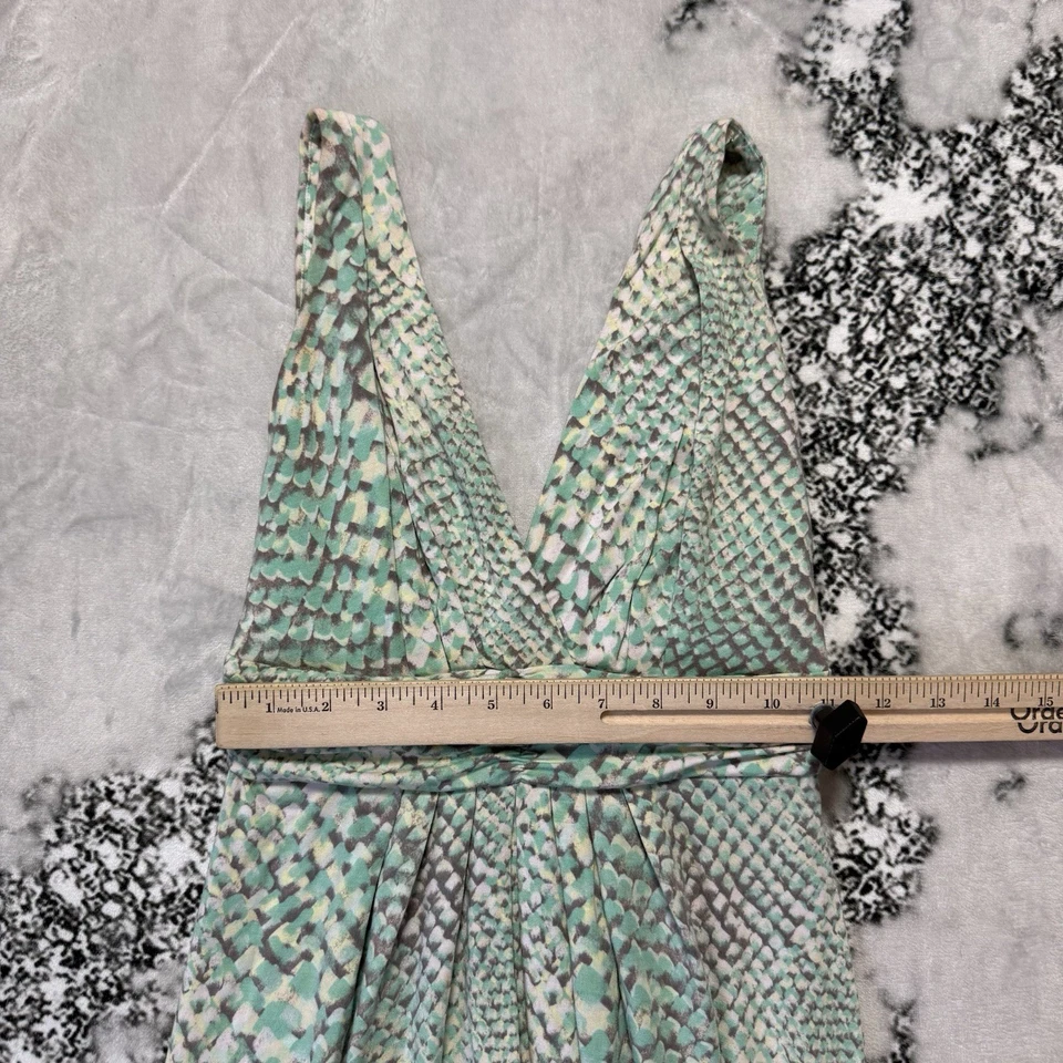 Vestido Tart Collections Mujer Talla S Verde Multi Serpiente Pastel Adrianna Maxi Foto 4 de 4