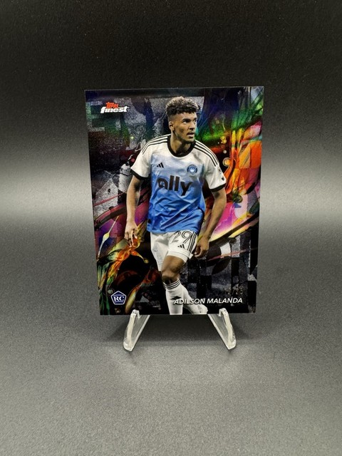 2024 Topps Soccer Finest MLS Black /25 Adilson Malanda #23 RC Charlotte FC