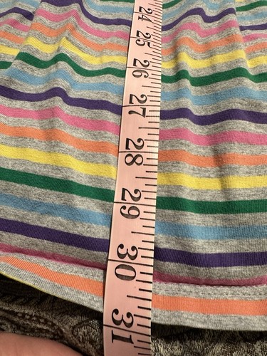 Girls Multicolor Hanna Andersson Stripe Short Sleeve Dress Size 14-16 Cotton - Picture 3 of 5