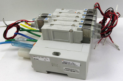 SMC SS5Y5-45-04B-N7 w/ SY5140-5LOZ, SY5240-5LOZ(2), SY5140-5MOZ, SY5140-5MOZD