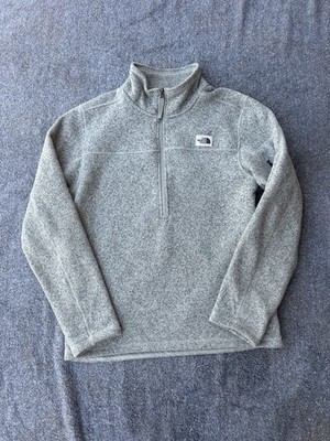 The North Face Mens Medium Pullover 1/4 Zip Gray Better Then Sweater