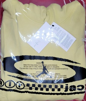 Jordan x Travis Scott ''RARE'' Pullover Hoodie Celery Multi Sz Men NWT FQ7821-308
