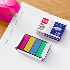 800pcs 1box Colored Staples Stainless Steel No.24 Staples for Office School