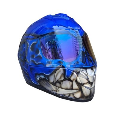 CUSTOM AIRBRUSHED MOTORCYCLE HELMET