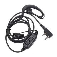 Double Push to Talk Earpiece Acoustic Headset for 82 Series Two Way Radio