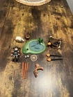 Vintage Playmobil Lot Figure Viking With  Weapons And Miscellaneous 2001