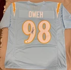 NFL Odafe Oweh Autographed Los Angeles Chargers Jersey JSA Authenticated #98