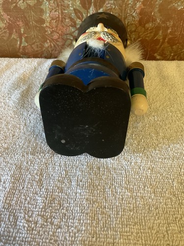 Lot 28 - Vintage Wooden Nutcracker Soldier, Molded, Realistic Face. 8” Tall - Picture 9 of 9