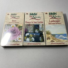 Folkart, Donna Dewberry One Stroke Lot Of 3 Vhs