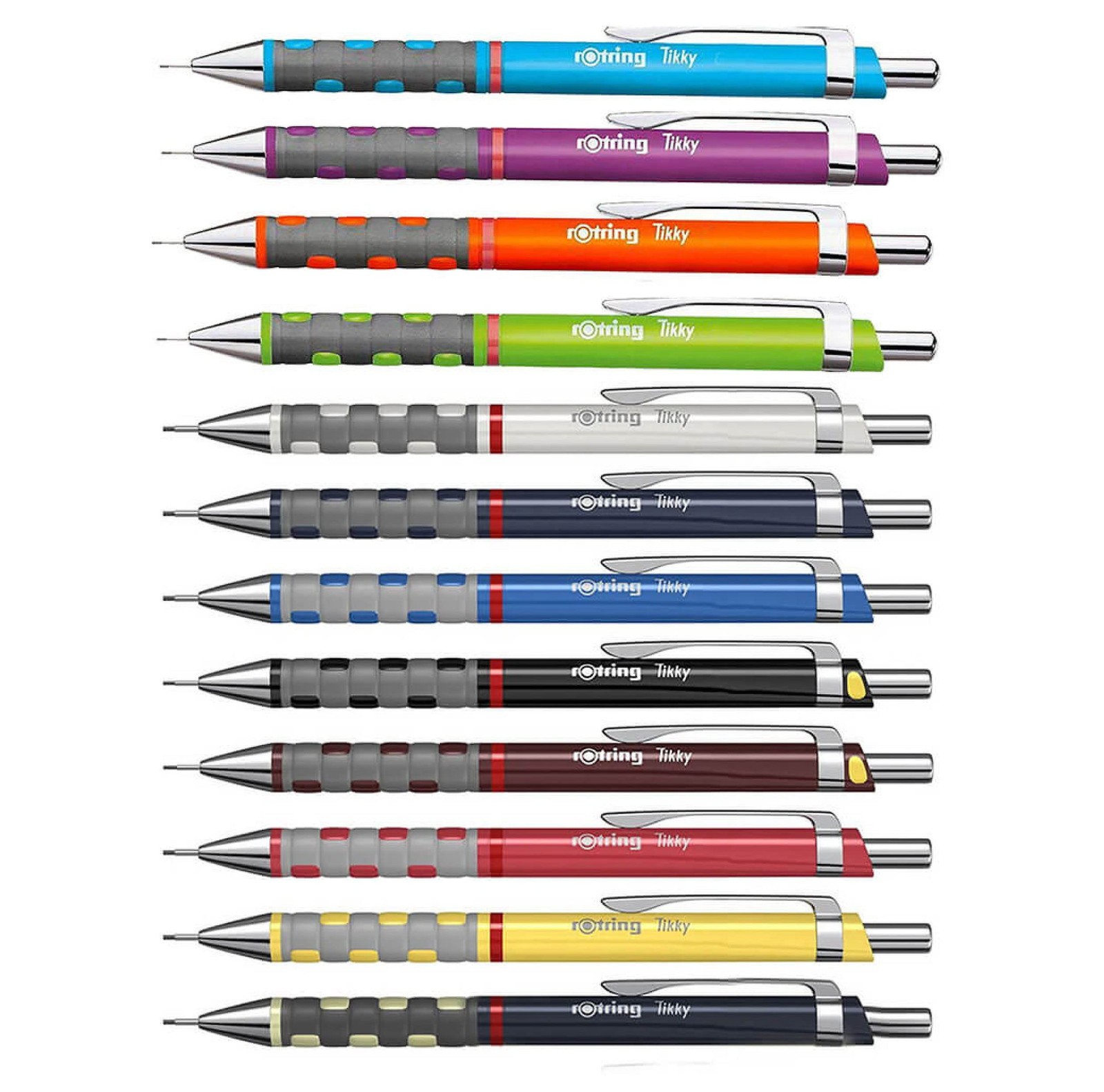 rOtring Tikky Mechanical Pencil, 0.5 mm, 1 Count (Pack of 1), Burgundy /Brown 