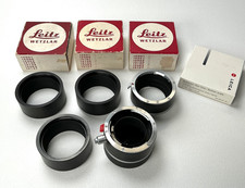Leitz Wetzlar Extension Tube Set 14134 14135 14158 Vintage Leica Lens Equipment