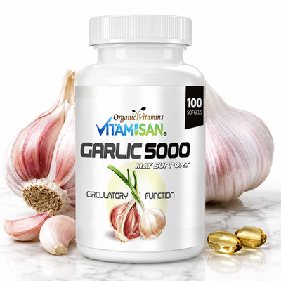 5000mg Garlic Oil 100 Rapid Release Softgels Capsules 5000 Extract organic caps